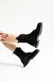 Paulina 102-22730-z Genuine Leather Black Long Women's Boots - 4