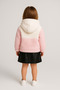 Zippered Hooded Children's Plush Soft Cardigan - 3