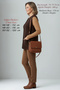 Women's Soft Steel Mesh Knitwear Plus Size Thick Winter Mother Brown Vest - 3