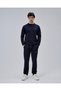 Mooncover Men's Double Face Pique Tracksuit Set – Navy Blue with Embroidery Detail - 2