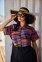 Front Covered Parachute Short Sleeve Semi-Closed Swimsuit Nurel R2606 - 2