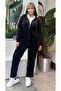 Women's Plus Size Velvet Tracksuit Set 24606 - 3
