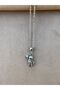 Men's Silver Color Special Design Astronaut Model Necklace - 7