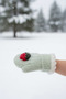 Strawberry Baby single finger gloves 0-3 years - 3