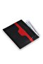 Black - Red Double Color Genuine Leather Card Holder Men / Women P5334