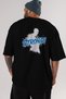Gym, Sports, Fitness 7 Back Printed Black Oversize T-Shirt Men's Women's Cotton Crew Neck T-Shirt - 6