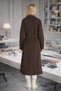 Unlined Cashmere Coat Women |   Fashion Belted Casual Stylish Winter Coat - 5