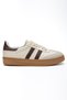 Women's Beige Thermo Sole Lace-Up Sports Shoes with Side Stripes - 4