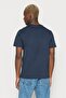 Crew Neck Regular Fit Navy Blue Men's 100% Cotton T-Shirt - 2