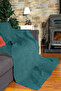 Premium Seat Cover 175X215 Grammage Jacquard Chenille Turquoise |   Sofa Cover |    Non-Slip