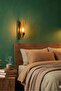 Antique Honey Color Glass Modern Wall Lamp Sconce - 7