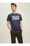 Jack Jones Corp Logo Tee Ss O-neck Noos Men's Blue T-shirt12151955-07 - 3