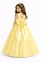 Girl's Yellow Wrap Graduation Birthday Dress - 2