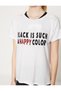 Women's Ecru T-shirt 7YAK12958YK - 5