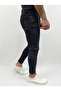 Men's Slim Fit Slim Fit Stretch Fabric Jean Pants Smoked - 3
