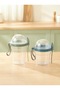 GoMIX Duo 2'li 600ml-500ml حاوية موسلي، حاوية زبادي، صندوق سلطة ووجبات خفيفة - 6