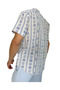 Apaş Collar Oversize Short Sleeve Alaçatı Patterned Linen Shirt - 7