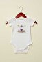 3-Pack 100% Cotton Baby Boy Short Sleeve Bodysuit Set - Sailor Teddy Bear Printed Bodysuits - 4