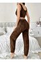 Women's Plush Singlet and Tracksuit Set - 2