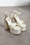 7-9901 Bridal Shoes, 15cm High, Thick Heeled Evening Dress Shoes, Double Layer Platform, Leather - 2