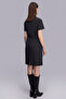 Kemerli Knee-Length Striped Dress - 4
