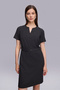 Kemerli Knee-Length Striped Dress - 2