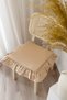 Liquid & Stain Repellent Vintage, Country, Bohemian, Rustic Frilly Scandinavian Chair Cushion