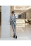 Children's Suit Jacket Vest Trousers Shirt Set Suit Gray - 2