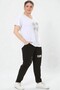 Large Size V-Neck Front Jewelled T-Shirt - 5