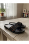 Women's Black Slippers (Women's Slippers Suitable for Daily Use) - 2