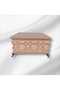 خشب - خام MDF - مجوهرات منقوشة - مكياج - إكسسوارات - متعددة الأغراض - صندوق ديكور مربع بأرجل