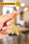 Very Stylish Gold Stone Keychains – Colorful Shiny Crystal Stone Detail – Gift Keychains - 2