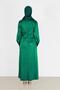 Satin Dress with Stone Strip Detail 42417 - 3