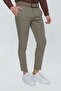 Men's Slim Fit Cotton Chino Khaki Green Trousers P 1112 - 4