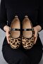 Beige Leopard Mary Jane Ballet Flats Stylish Buckle Comfortable Sole Casual Shoes 1cm Byndlck01