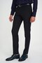 Men's Slim Fit Non-Pile Wool Classic Navy Blue Fabric Trousers P 1191 - 3