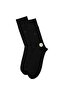Men's Premium Modal Shaded Square Patterned Socks Black - 2