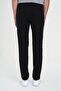 Comfort Fit Elastic Waist Flexible Black Sports Pants P 1189 - 5