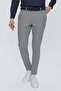 Slim Fit, Pleatless, Side Pocketed, Gingham, Stretch Cotton, Gray Trousers P 1103 - 5