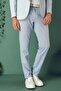 Comfort Fit Side Pocket Elastic Waist Flexible Cotton Blue Jogger Pants P 1143