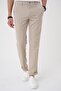 Comfort Fit Beige Jogger Pants with Elastic Waist P 1183