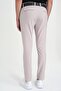 Slim Fit Flexible Straight Dark Mink Cotton Trousers with Side Pockets P 1197 - 6