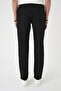 Comfort Fit Elastic Waist Textured Black Jogger Pants P 1186 - 6