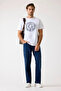 Tee Men's White Regular Fit T-Shirt M5Bi15K8Fq4-G011 - 2