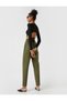 Carrot Linen Trousers with Elastic Waist - 2