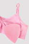 Pink Girl's Basic Seamless Crop Top - 2