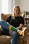 Unisex Christmas Socks Colorful Patterned Gift New Year Men Women Long Socks Single - 6