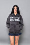 Rockstar Girlfriend Hooded Zip Unisex Washable Black Sweatshirt - 2