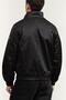 Men Black Padded Zip Mock Neck Jacket - 3