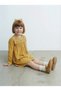 Girl's 100% Cotton Long Sleeve Dress Mustard 3–9 Years |   Rg1712 - 4